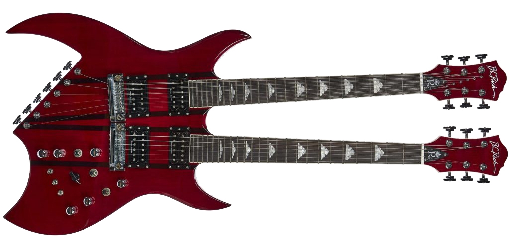 Double electric guitar top