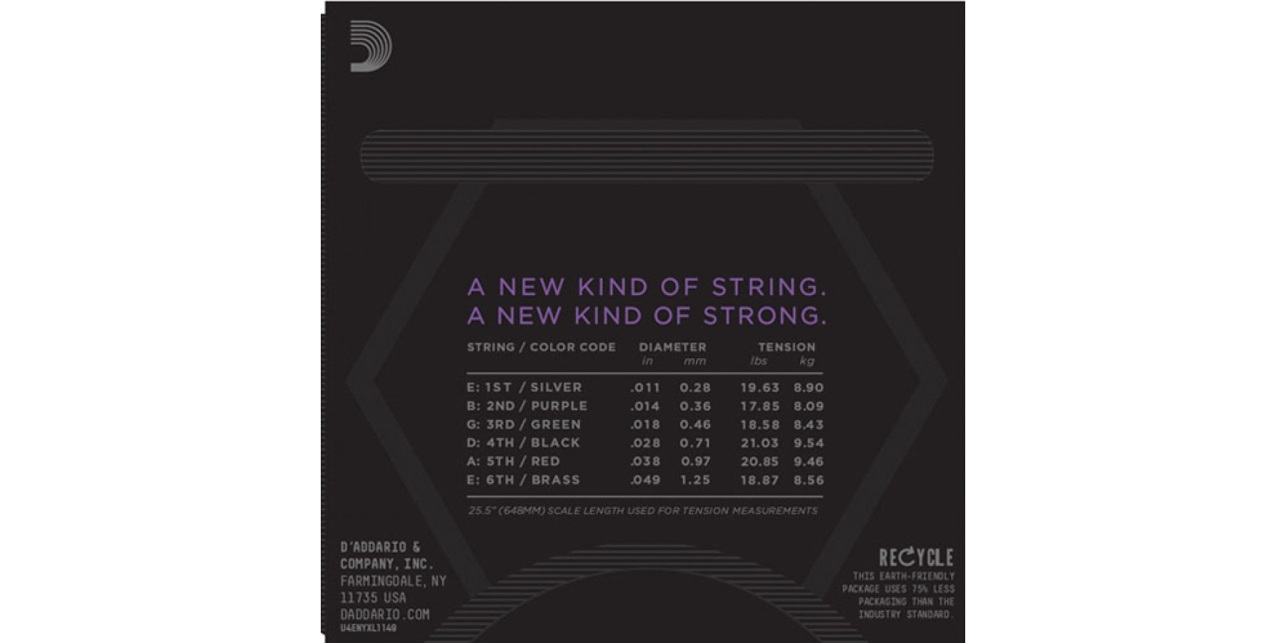 D'addario nyxl guitar strings
