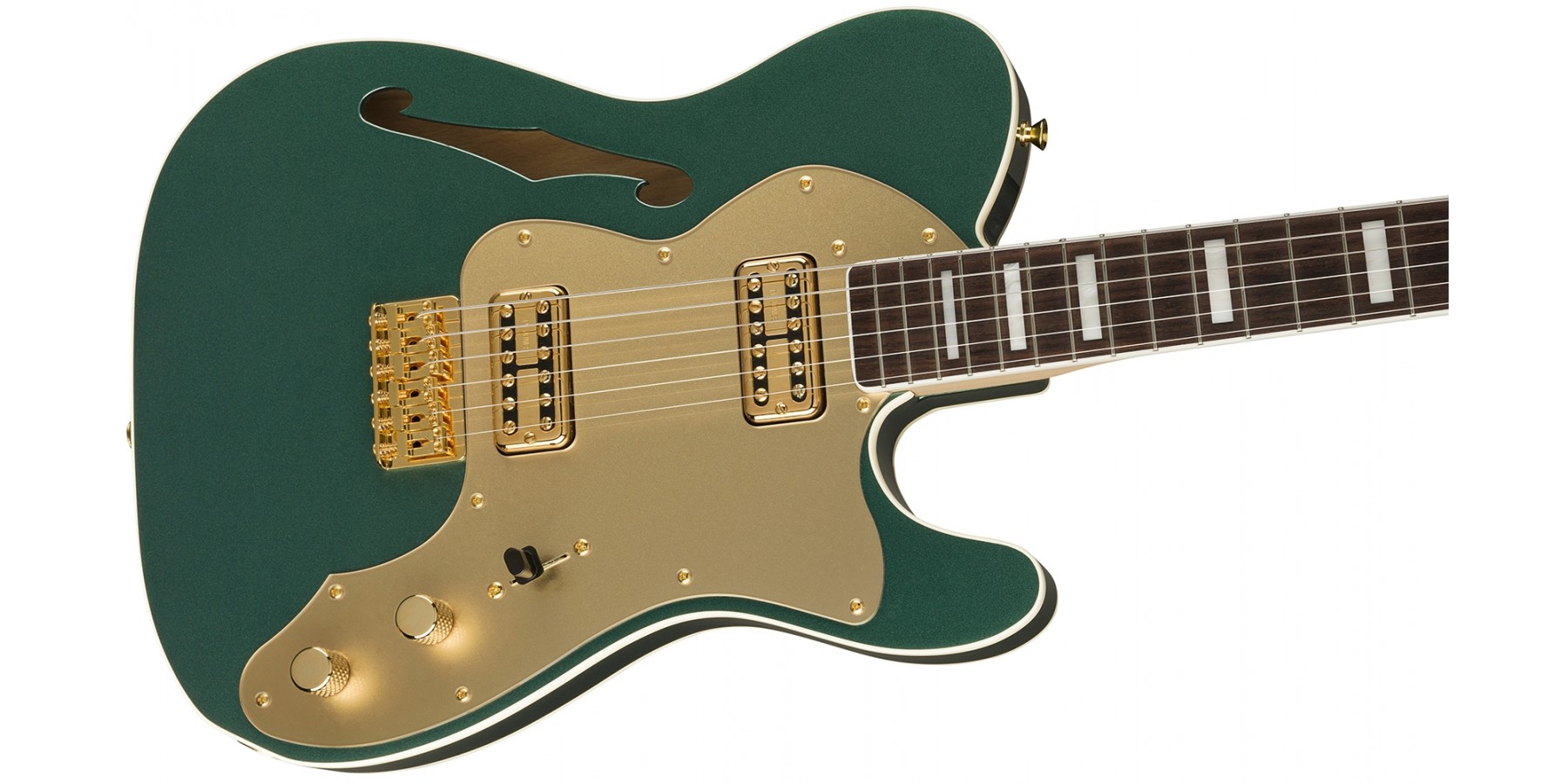 Fender MIJ Limited Edition Super Deluxe Thinline Telecaster Sherwood Green Metallic