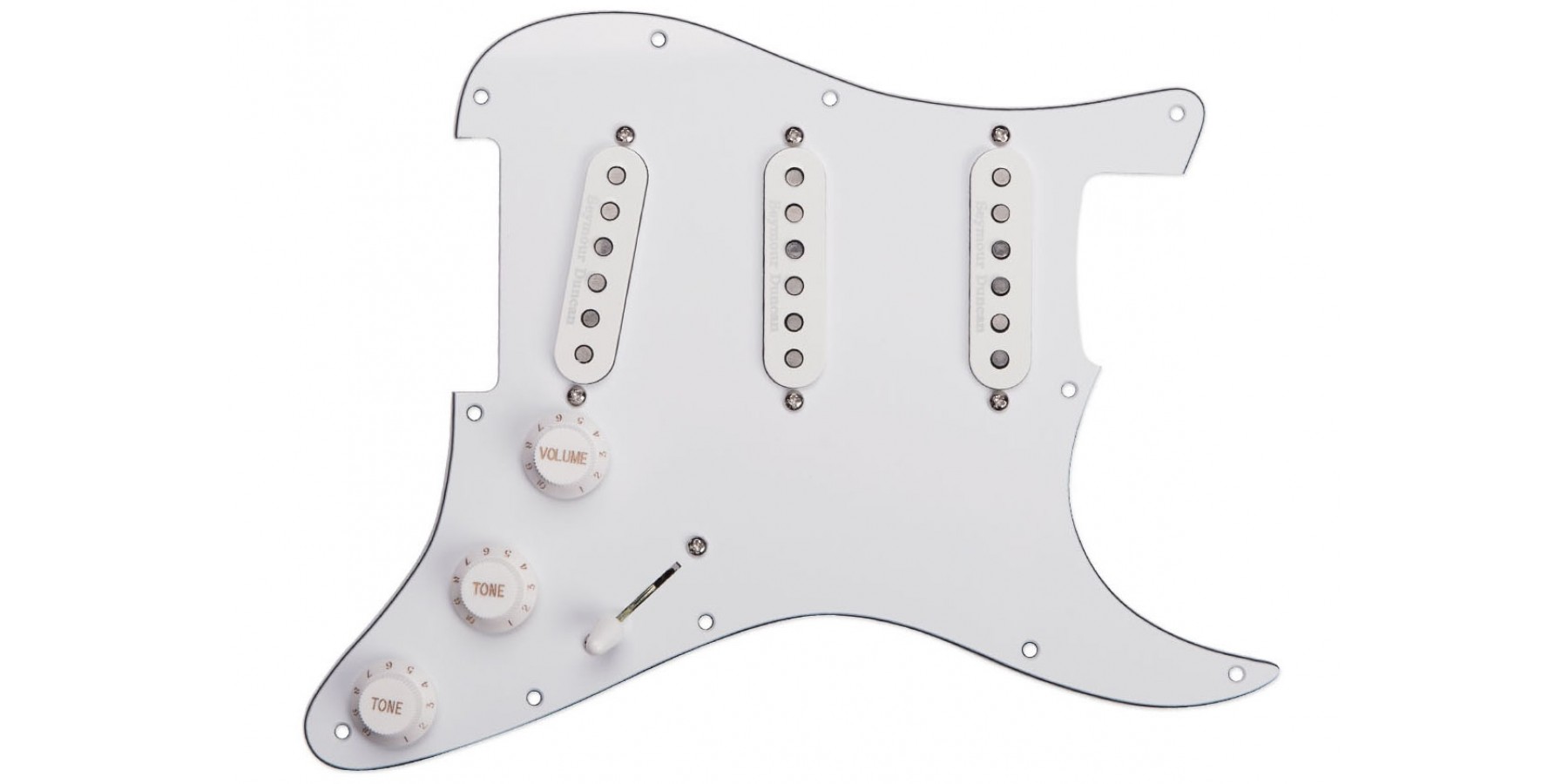 Seymour duncan classic loaded pickguard white guitar co uk