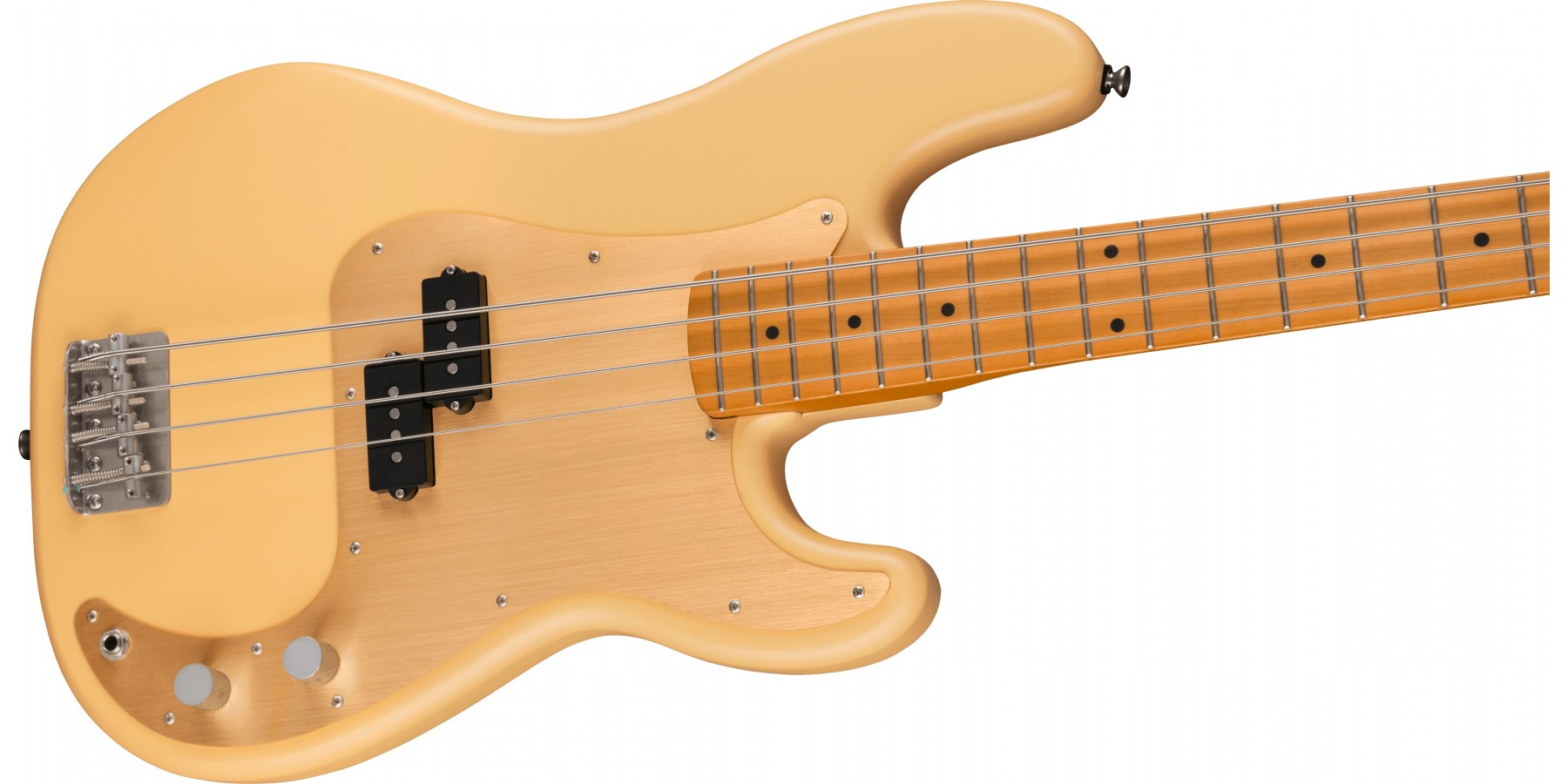 Squier 40th Anniversary Precision Bass Vintage Edition Satin Vintage Blonde Guitar.co.uk
