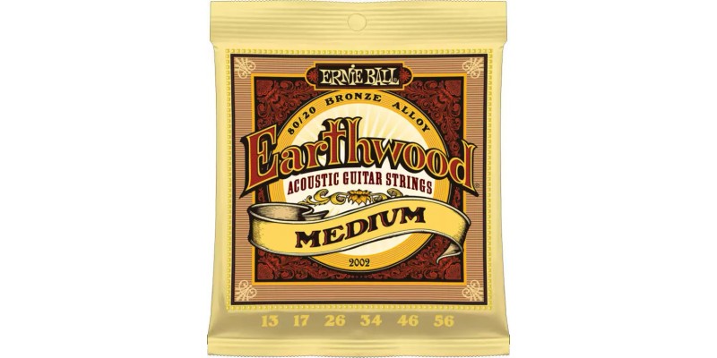 Ernie Ball Earthwood Medium 80 20 Bronze 13 56 Strings Merchant