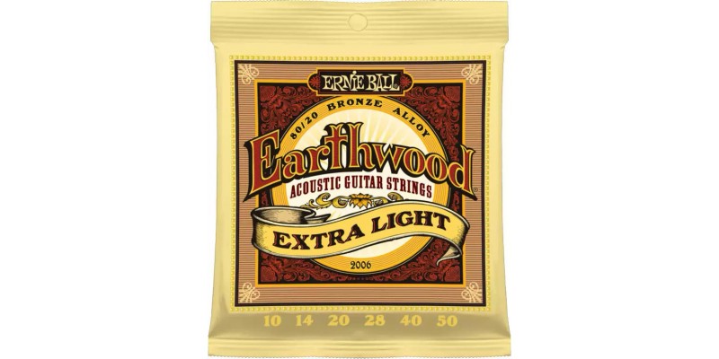 Ernie Ball Earthwood Extra Light 80/20 Bronze 10-50 Strings