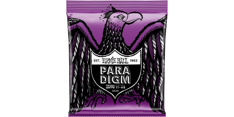 2020 Ernie Ball Paradigm Power Slinky Electric Guitar Strings 11-48 Gauge Front