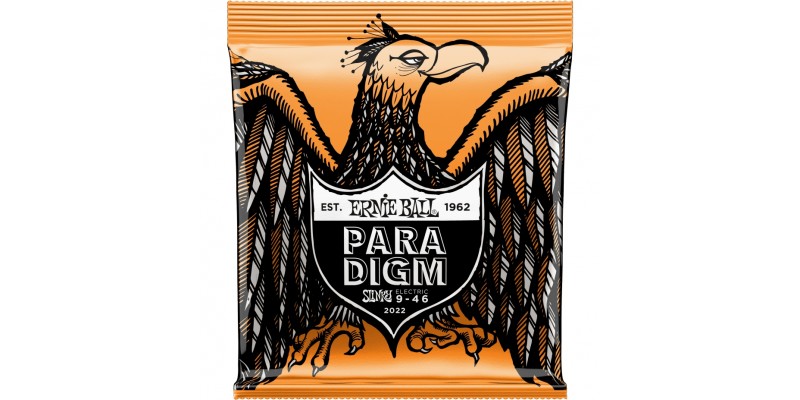2022 Ernie Ball Paradigm Hybrid Slinky Electric Guitar Strings 9-46 Gauge Front