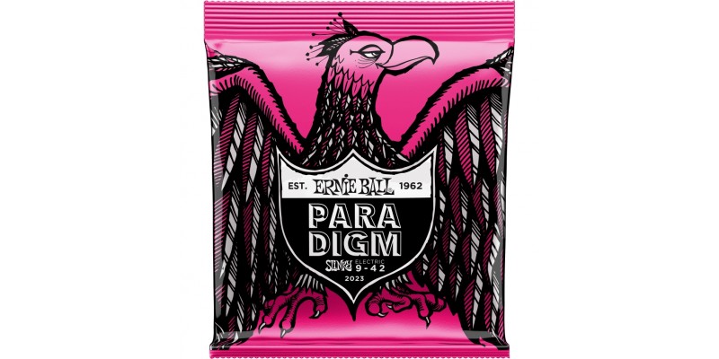 2023 Ernie Ball Paradigm Super Slinky Electric Guitar Strings 9-42 Gauge Front