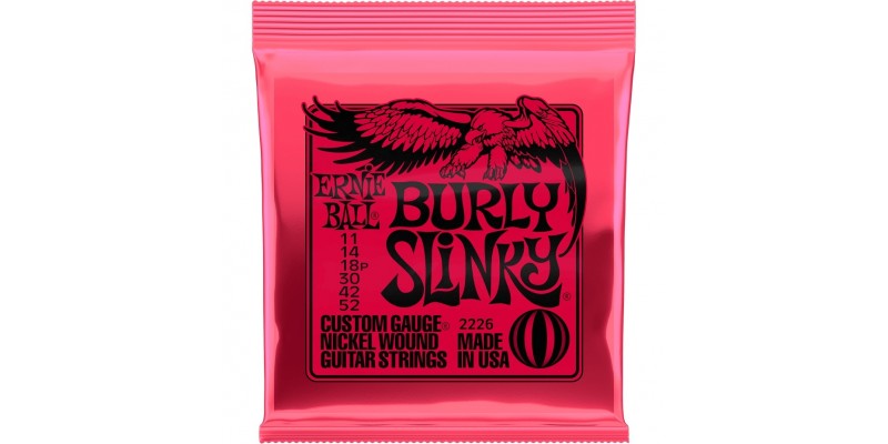 2226 Ernie Ball Slinky Nickelwound Burly Slinky 11-52 Front