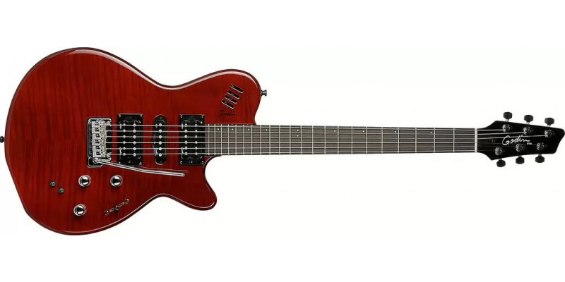 Godin xtSA Dark Trans Red HG Electric Guitar
