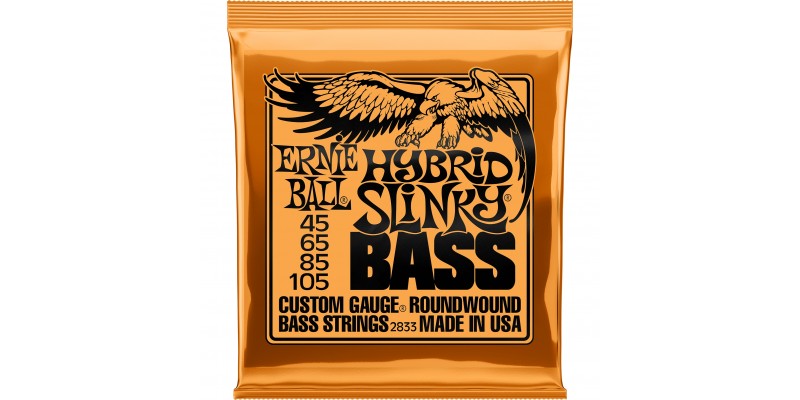 2833 Ernie Ball Hybrid Slinky Bass Strings Nickel Wound 45-105