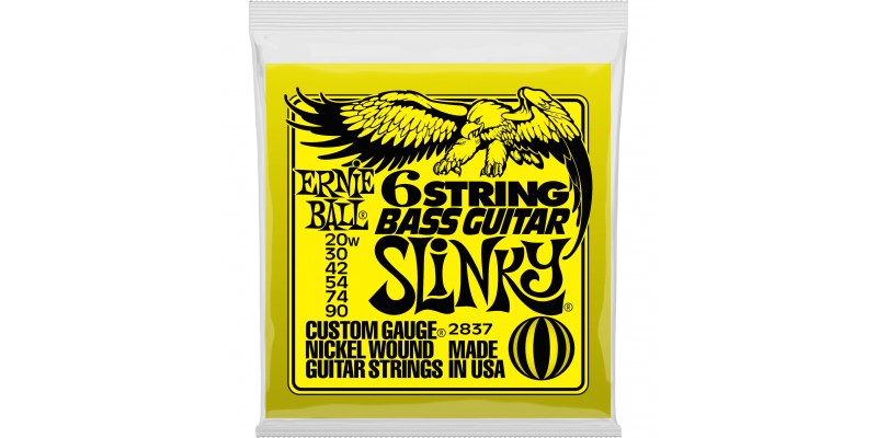 2837 Ernie Ball 6-string Slinky Bass Strings Small Ball End 29 5 8 Scale