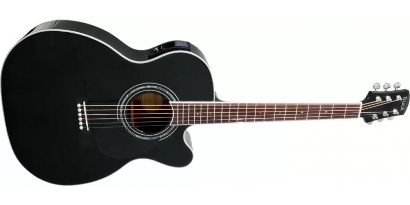 Adam Black O-5CE Black Electro Acoustic Guitar