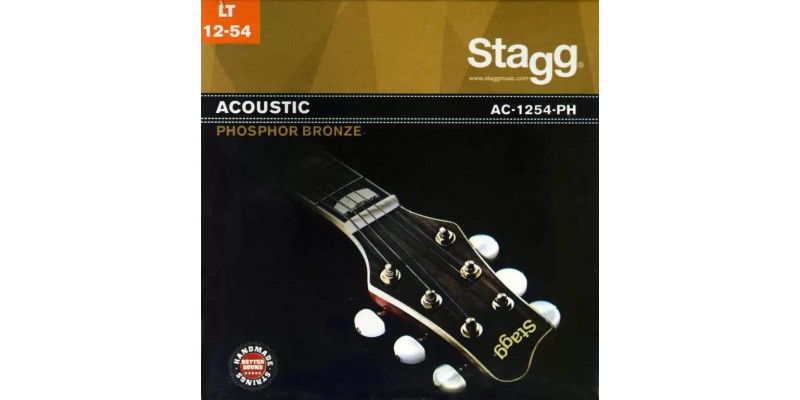 Stagg AC-1254-PH Phosphor Bronze Acoustic Guitar Strings 12-54