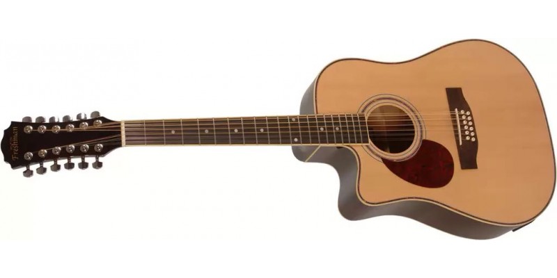 Freshman FA1DCE12LH Left Handed 12 String Guitar