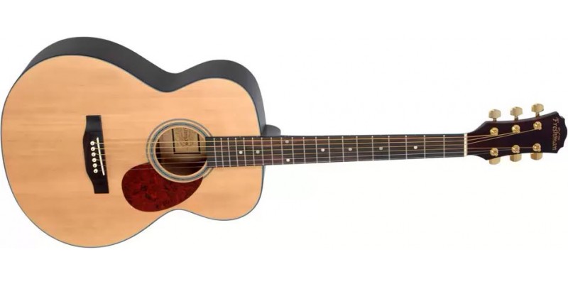 Freshman FA1FNS Acoustic Guitar with Hard Case