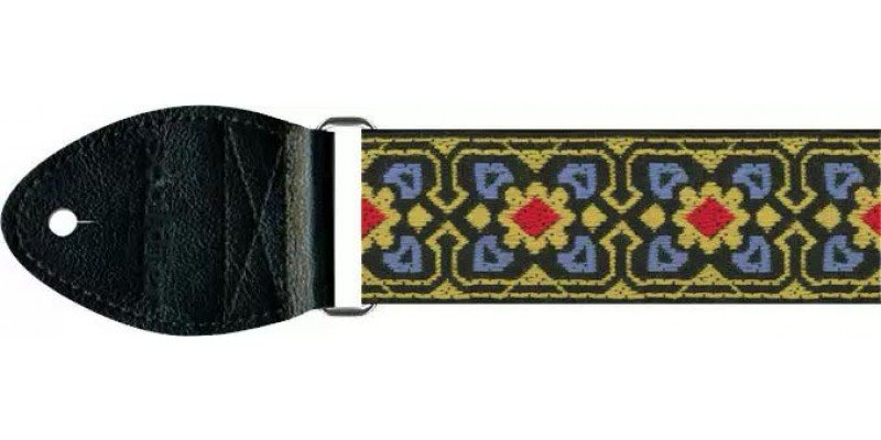 Souldier GS0738BK02BK60 Fillmore Blue Yellow Guitar Strap