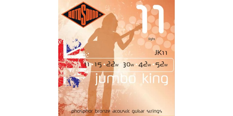 Rotosound JK11 Jumbo King 11 52 Acoustic Guitar Strings Merchant City Music Guitar
