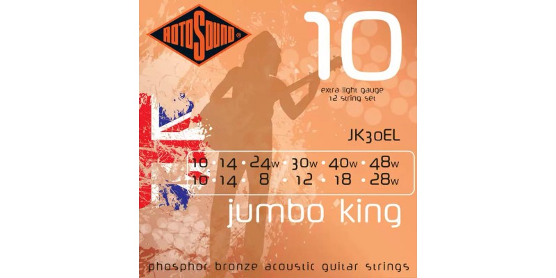 Rotosound JK30EL Jumbo King 12-String Set 10-48