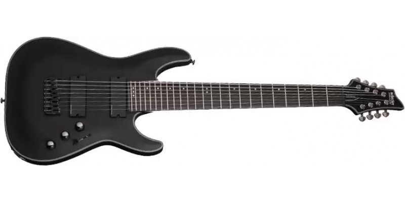 Schecter Blackjack SLS C-8 Satin Black 8 String Guitar