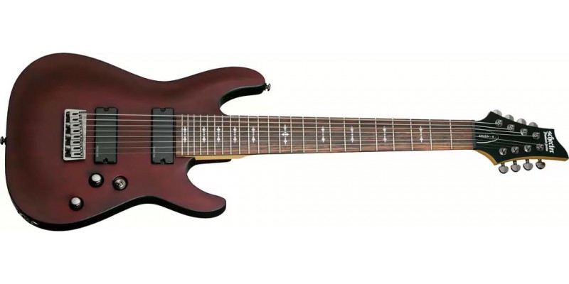 Schecter Omen-8 Walnut Satin 8 String Guitar