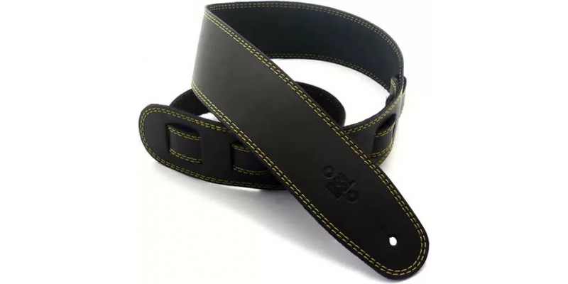 DSL SGE25-15-10 2.5 Black Leather Guitar Strap