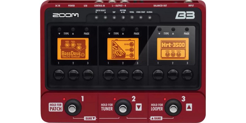 Zoom B3 Bass Effects Pedal