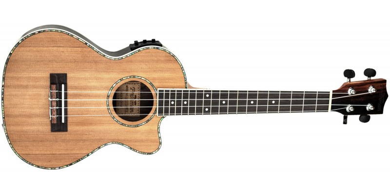 Freshman UKCEDARTE Tenor Electro Ukulele with Cutaway Front