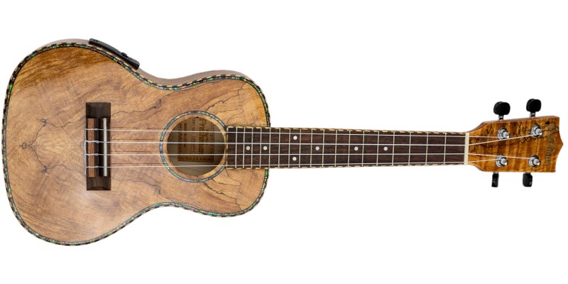 Freshman UKMAPLECE Electro Concert Ukulele Spalted Maple Guitar