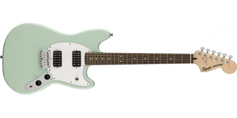 Squier-FSR-Limited-Edition-Bullet-Mustang-Surf-Green-Front