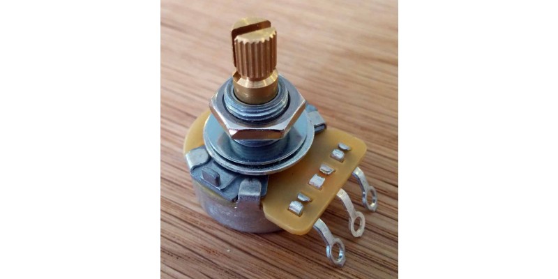 Allparts EP-0085-000 CTS 250K Split Shaft Audio Taper Pot Log