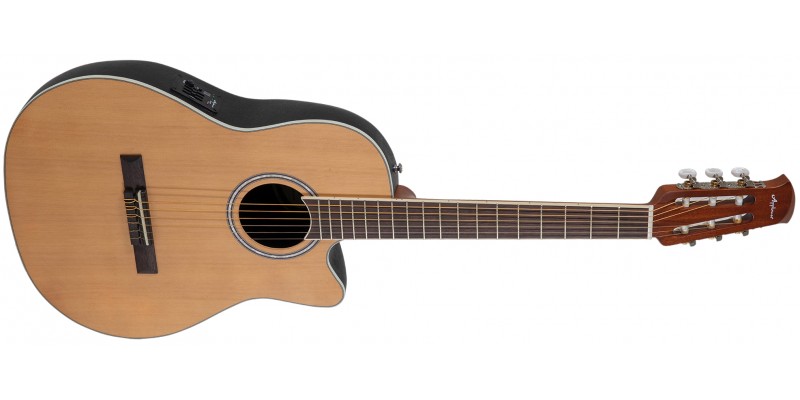 Ovation Applause AB24CII Mid Cutaway Nylon Cedar Front