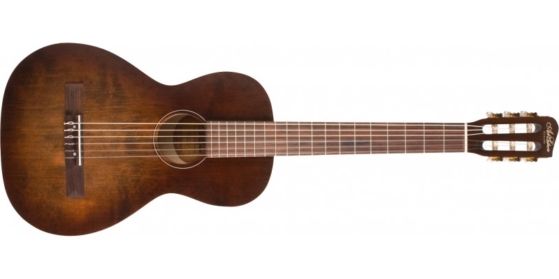 Art & Lutherie Roadhouse Bourbon Burst Nylon Front