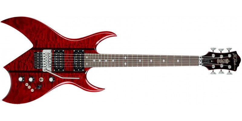 BC Rich B Legacy With Floyd Rose Transparent Red Front