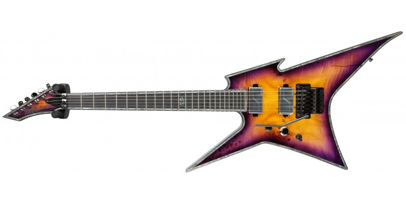 BC Rich Ironbird Extreme Exotic with Floyd Rose Left Handed Purple Haze Front