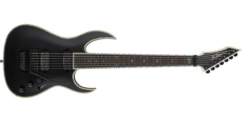 BC Rich Shredzilla 7 Prophecy Archtop with Floyd Rose Satin Black Front