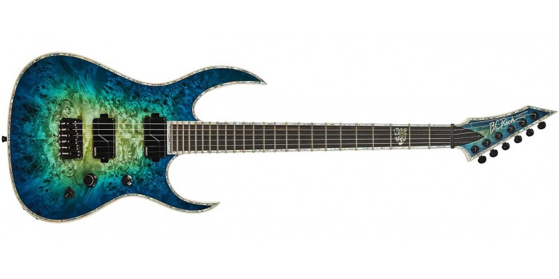 BC Rich Shredzilla Extreme Exotic Cyan Blue Front