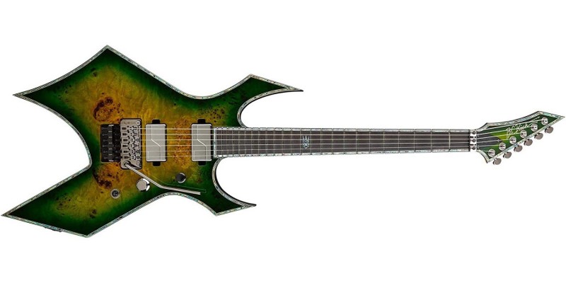 BC Rich Warlock Extreme Exotic with Floyd Rose Reptile Eye Front