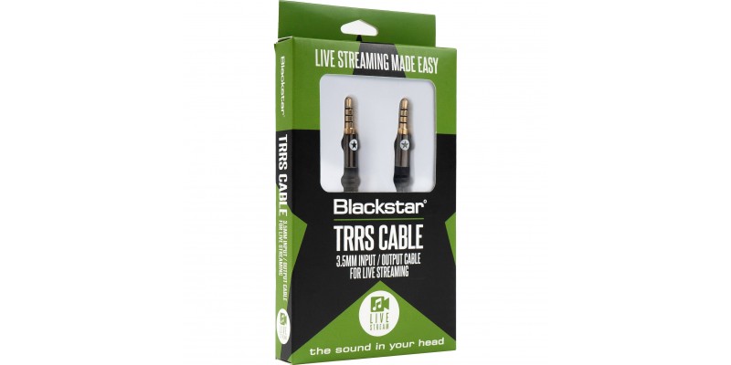 Blackstar TRRS 3.5MM Input/Output Cable for Live Streaming 1.8m Box