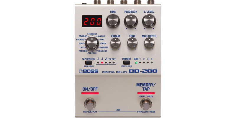 Boss DD-200 Digital Delay Pedal Front