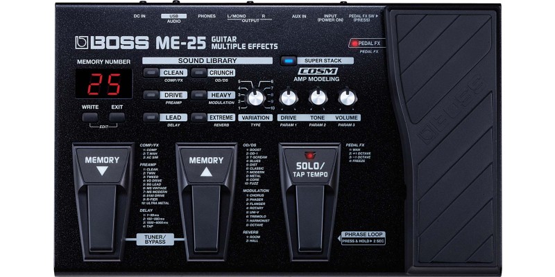 BOSS ME-25 Guitar Multi-Effects Pedal