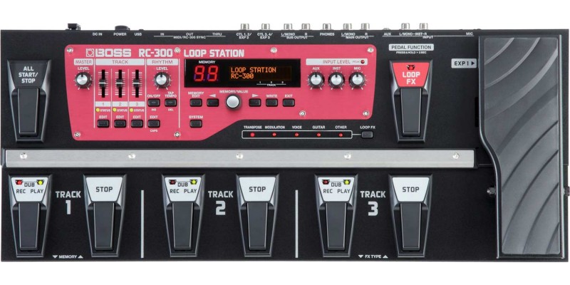 BOSS RC-300 Loop Station Pedal Top