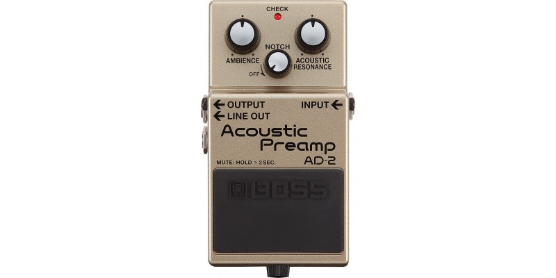 BOSS AD-2 Acoustic Preamp Pedal Front