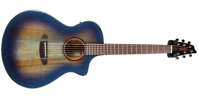 Breedlove Pursuit Exotic S Concert Blue Eyes CE Myrtlewood Front