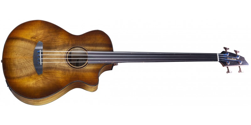 Breedlove Pursuit Exotic S Concerto Amber Fretless Bass CE