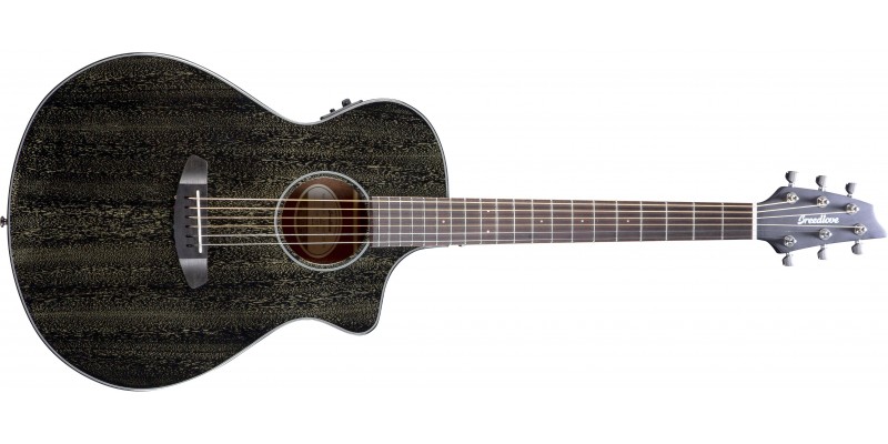 Breedlove Rainforest S Concert Black Gold CE African Mahogany Front