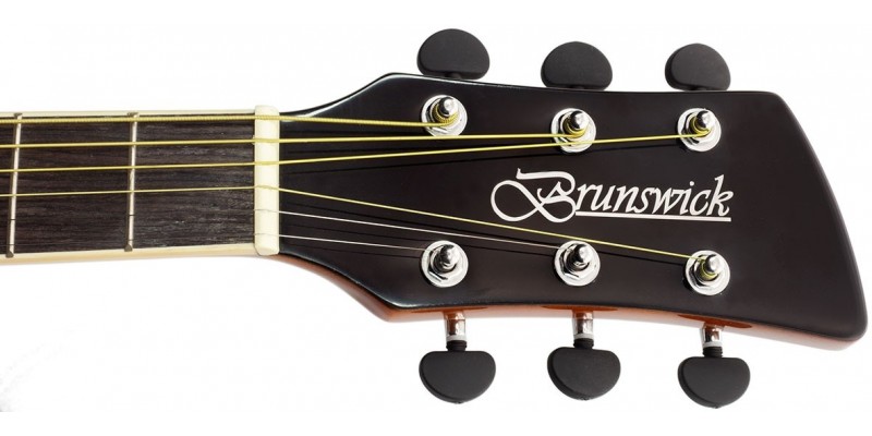 Brunswick BF200 Folk Acoustic Guitar Tobacco Burst Satin Guitar