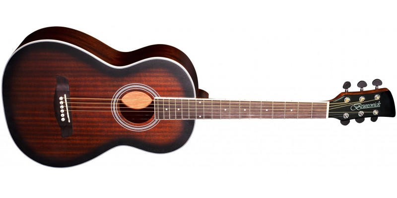 Brunswick BP200 Parlour Tobacco Burst Satin Front
