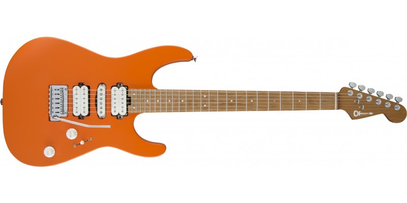 Charvel-Pro-Mod-DK24-HSH-Dinky-2PT-Caramelized-Maple-Satin-Orange-Crush-Front