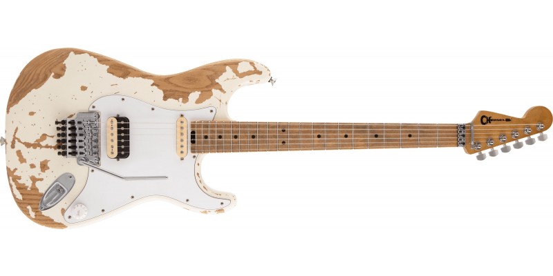 Charvel Henrik Danhage Limited Edition Signature Pro-Mod So-Cal Style 1 White Relic Front