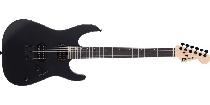 Charvel Pro-Mod DK24 HH HT E Ebony Fingerboard Satin Black Front