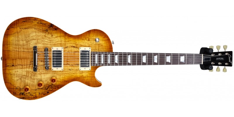 Cream T Aurora GX Naked Whiskerburst, Spalted Maple